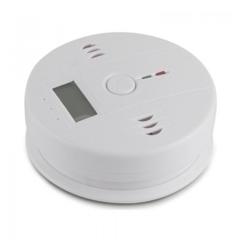 Wsdcam CO Sensor 85dB Carbon Monoxide Detectors LCD Photoelectric Independent Poisoning Warning Alarm CO Gas Sensor Detectors