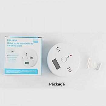 Wsdcam CO Sensor 85dB Carbon Monoxide Detectors LCD Photoelectric Independent Poisoning Warning Alarm CO Gas Sensor Detectors