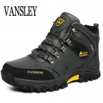 Men Boots Size 39-47 Designer Mens Shoes Winter Boots Waterproof Men Snow Boots Lace Up Men Ankle Boots Warm Winter Shoes Male
