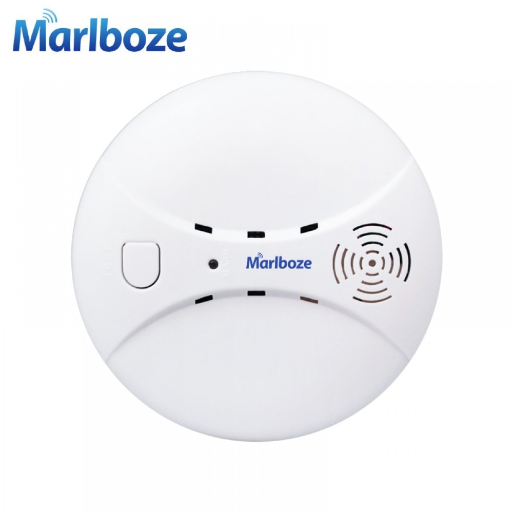 Marlboze Wireless 433mhz Smog Detector Photoelectric Smoke Fire Sensor for Wireless Home Security WIFI GSM Alarm System