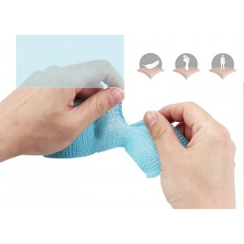 Security protection CE/FDA Certification waterproof self adhesive elastic bandage 4.5M first aid kit Nonwoven Cohesive Bandage