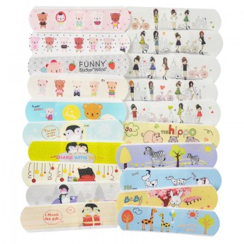 100PCs Waterproof Breathable Cute Cartoon Band Aid Hemostasis Adhesive Bandages First Aid Emergency Kit For Kids Children