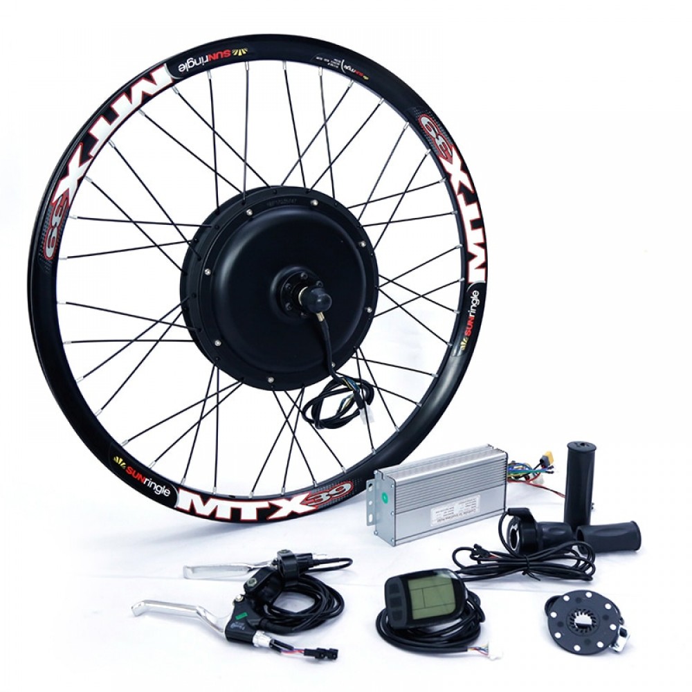 Front or rear motor 65km/h 48v 1500w Electric bike conversion kit for 20 24 26 28 700c