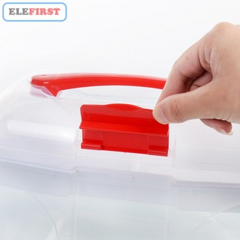 Home Use First Aid Box Emergency Kits Case Portable Medical Wound Treatment Pills Bandages Storage Box For Home Car Travel