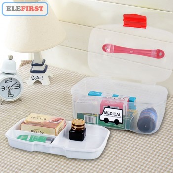 Home Use First Aid Box Emergency Kits Case Portable Medical Wound Treatment Pills Bandages Storage Box For Home Car Travel