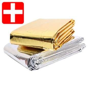 Outdoor Camping Waterproof Emergency Rescue Survival Blanket Life-saving Foil Thermal First Aid Thermal Insulation Mylar Blanket