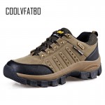COOLVFATBO Military Tactical Boots For Men Leather Outdoors Round Toe Sneakers Mens Combat Desert Casual Shoes Plus Size 36-47