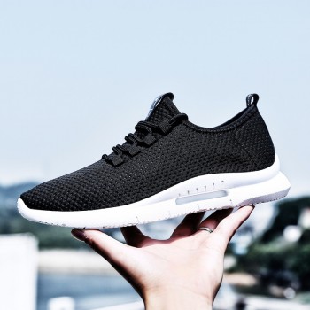 White Spring Autumn Men Sneakers Fashion Low To Help Men Casual Shoes Flyweather Ultra Light Walking Shoes Tenis Masculino Adult