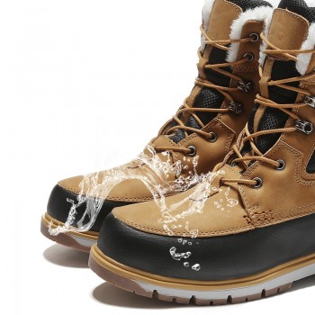 Vancat Winter Warm Plush Fur Snow Boots Men Ankle Boot Quality Casual Motorcycle Boot Waterproof  Mens Boots Big Size 39-47