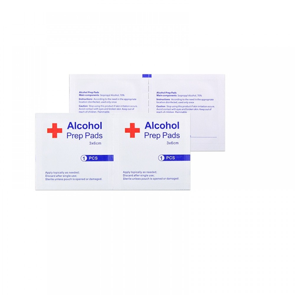 20-50-100pcs Disinfection Alcohol Prep Pad Sealed Sterile Medicated Pad For Home Travel Outdoor Camp First Aid Kits Accessories