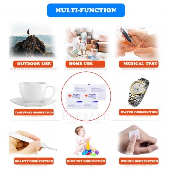 20-50-100pcs Disinfection Alcohol Prep Pad Sealed Sterile Medicated Pad For Home Travel Outdoor Camp First Aid Kits Accessories
