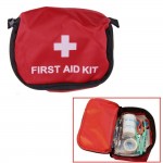 First Aid Kit 0.7L Red PVC Outdoors Camping Emergency Survival Empty Bandage Drug Waterproof Storage only bags