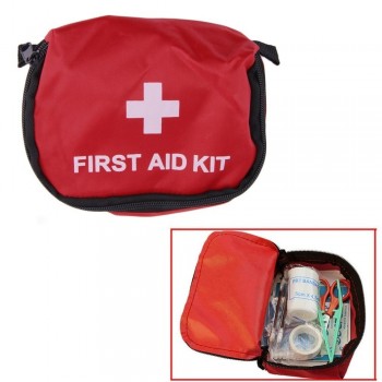 First Aid Kit 0.7L Red PVC Outdoors Camping Emergency Survival Empty Bandage Drug Waterproof Storage only bags