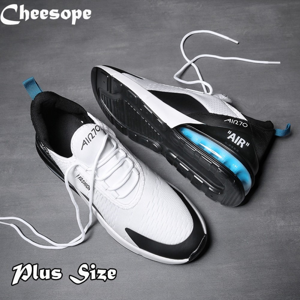 Plus Size Men Air Cushion Casual Shoes Men Trend Breathable Sneakers  Luxury Light Air 270 Lace Up Fashion  Unisex Shoes Men