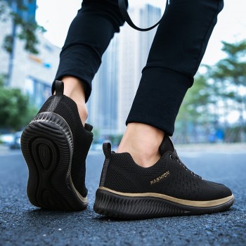 Exclusive New Mesh Men Casual Shoes Lac-up Men Shoes Lightweight Comfortable Breathable Walking Sneakers Tenis Feminino Zapatos