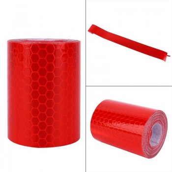 5cm X 3m Safety Mark Reflective Tape Crystal Color Lattice Reflective Film 6 Colors Car Styling Self Adhesive Warning Tape