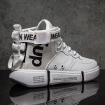 Zanvllchy New 2019 High Top Sneakers Winter Autumn Men Casual Shoes Breathable White Shoes Black Chaussure Homme Zapatos Hombre