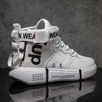 Zanvllchy New 2019 High Top Sneakers Winter Autumn Men Casual Shoes Breathable White Shoes Black Chaussure Homme Zapatos Hombre