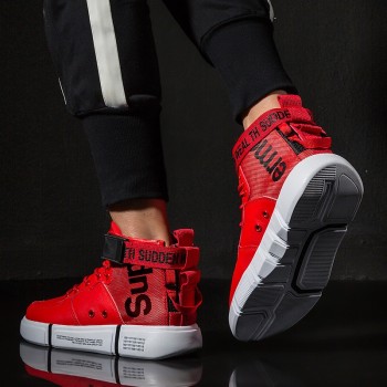 Zanvllchy New 2019 High Top Sneakers Winter Autumn Men Casual Shoes Breathable White Shoes Black Chaussure Homme Zapatos Hombre