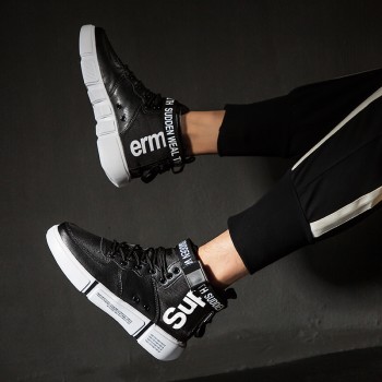Zanvllchy New 2019 High Top Sneakers Winter Autumn Men Casual Shoes Breathable White Shoes Black Chaussure Homme Zapatos Hombre