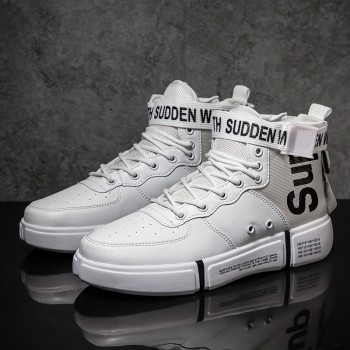 Zanvllchy New 2019 High Top Sneakers Winter Autumn Men Casual Shoes Breathable White Shoes Black Chaussure Homme Zapatos Hombre