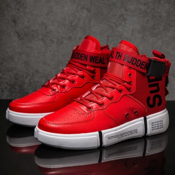 Zanvllchy New 2019 High Top Sneakers Winter Autumn Men Casual Shoes Breathable White Shoes Black Chaussure Homme Zapatos Hombre