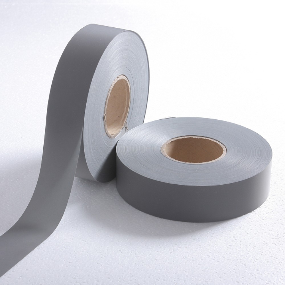 Hot pressing ironing tape style safety reflective warning tape fabric,clothing reflective strip.Retro-reflective material,cloth.