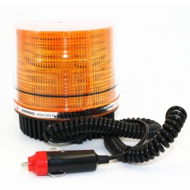 30 LED Emergency Flash Strobe and Rotating Beacon Warning Light 12W Amber