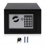 4.6L Solid Steel Electronic Safe Box With Digital Keypad Lock Mini Lockable Jewelry Storage Case Safe Money Cash Storage Box