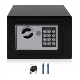 4.6L Solid Steel Electronic Safe Box With Digital Keypad Lock Mini Lockable Jewelry Storage Case Safe Money Cash Storage Box