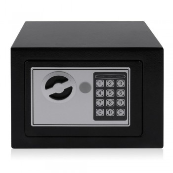 4.6L Solid Steel Electronic Safe Box With Digital Keypad Lock Mini Lockable Jewelry Storage Case Safe Money Cash Storage Box