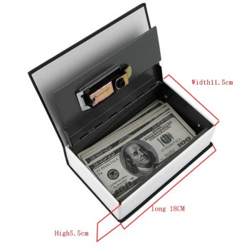Dictionary Mini Safe Box Book Money Hide Secret Security Safe Lock Cash Money Coin Storage Jewelry key Locker Kid Gift DHZ002