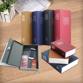 Durable Home Security Dictionary Book Hidden Safe Cash Jewelry Storage Key Lock Box Deco 24.2*15*5.5cm