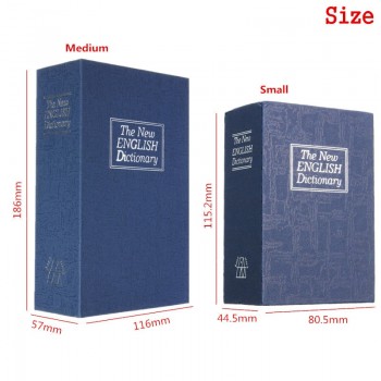 NEW Home Storage Safe Box Dictionary Book Bank Money Cash Jewellery Hidden Secret Security Locker With Key Lock Drop Shipping
