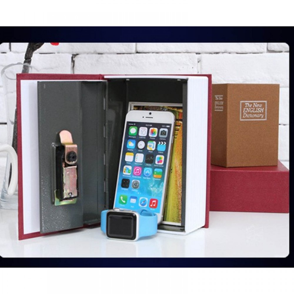Security Simulation Dictionary Book Hidden Safes Case Home Cash Money Jewelry Locker Secret Safe Storage Box with Key Lock