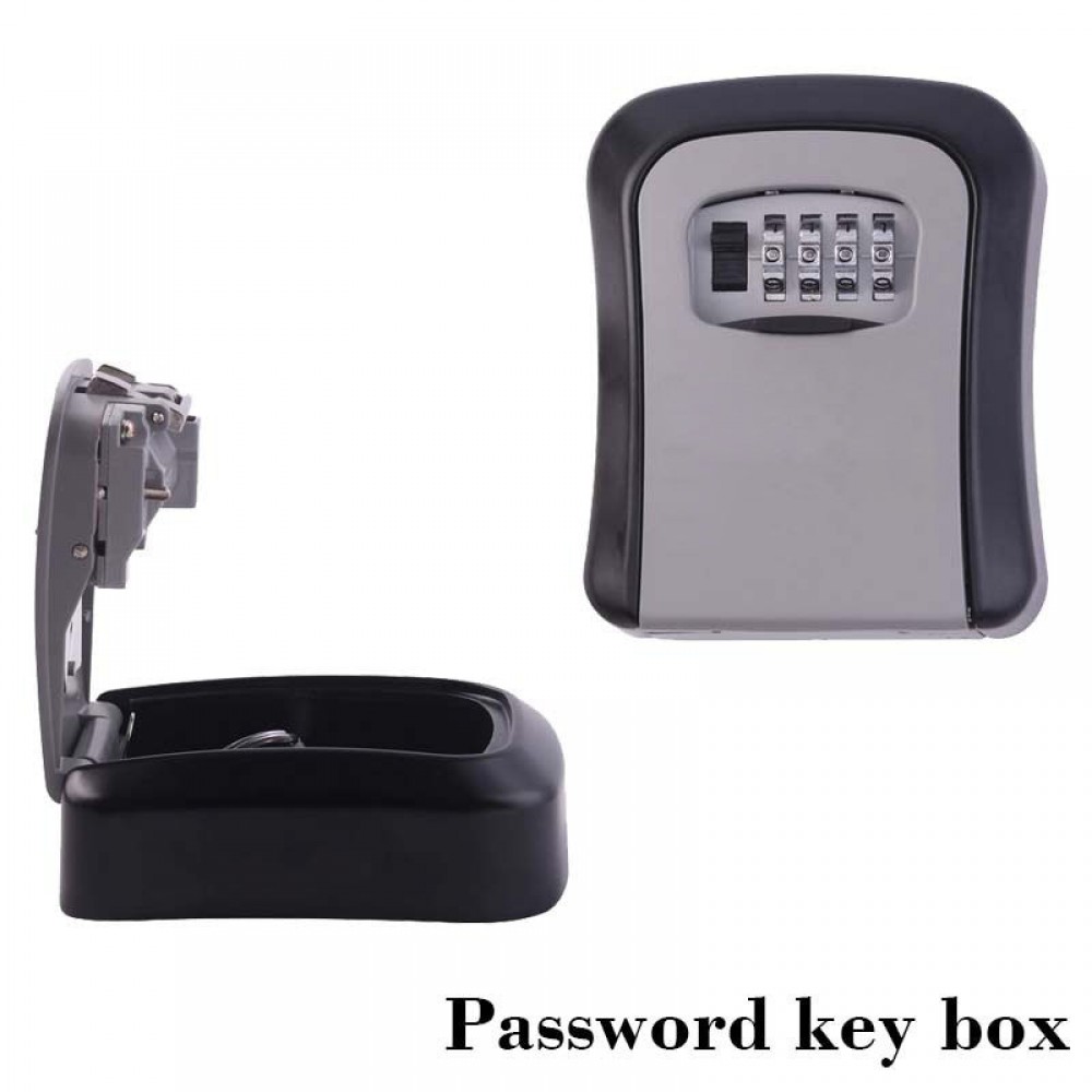 Wall Mount Key Storage Secret Box Organizer Safe Security Door Lock with 4 Digit Combination Password Zinc Alloy caja fuerte