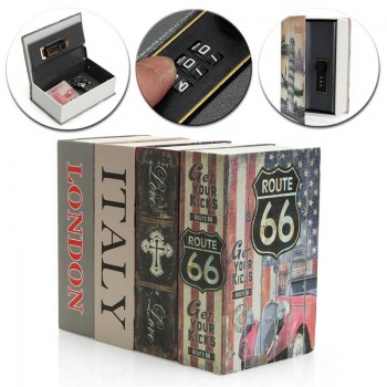 Hollow Mini Dictionary Safe Box Book Money Hide Secret Security Safe Lock Cash Money Coin Storage Jewellery key Locker Kid Gift