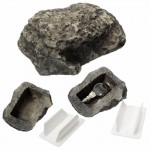 Alternate Key House Security Hidden Hidden Security Rock Key Box Fake Rock Garden Decoration 6x8x3cm Safe Secret Storage DHZ001