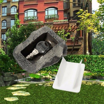 Alternate Key House Security Hidden Hidden Security Rock Key Box Fake Rock Garden Decoration 6x8x3cm Safe Secret Storage DHZ001