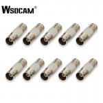 Wsdcam 10pcs/lot BNC Female to Female Inline Coupler Coax BNC Connector Extender for CCTV Camera AHD Security Video Surveillance