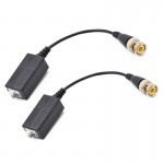2PCs 3000FT Distance UTP Video Balun Twisted CCTV Balun Passive Transceivers BNC Cable Cat5 CCTV Adapter