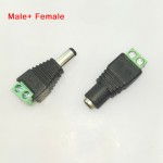Gakaki 5 pairs Coax Cat5 To Bnc DC Male + female Connector plug adapter Coax Av BNC UTP for CCTV camera Video Balun Connector