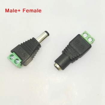 Gakaki 5 pairs Coax Cat5 To Bnc DC Male + female Connector plug adapter Coax Av BNC UTP for CCTV camera Video Balun Connector