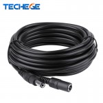 DC12V Power Extension Cable 2.1*5.5mm Connector Male To Female For CCTV Security Camera Black Color 16.5Feet 5M 10m power cable