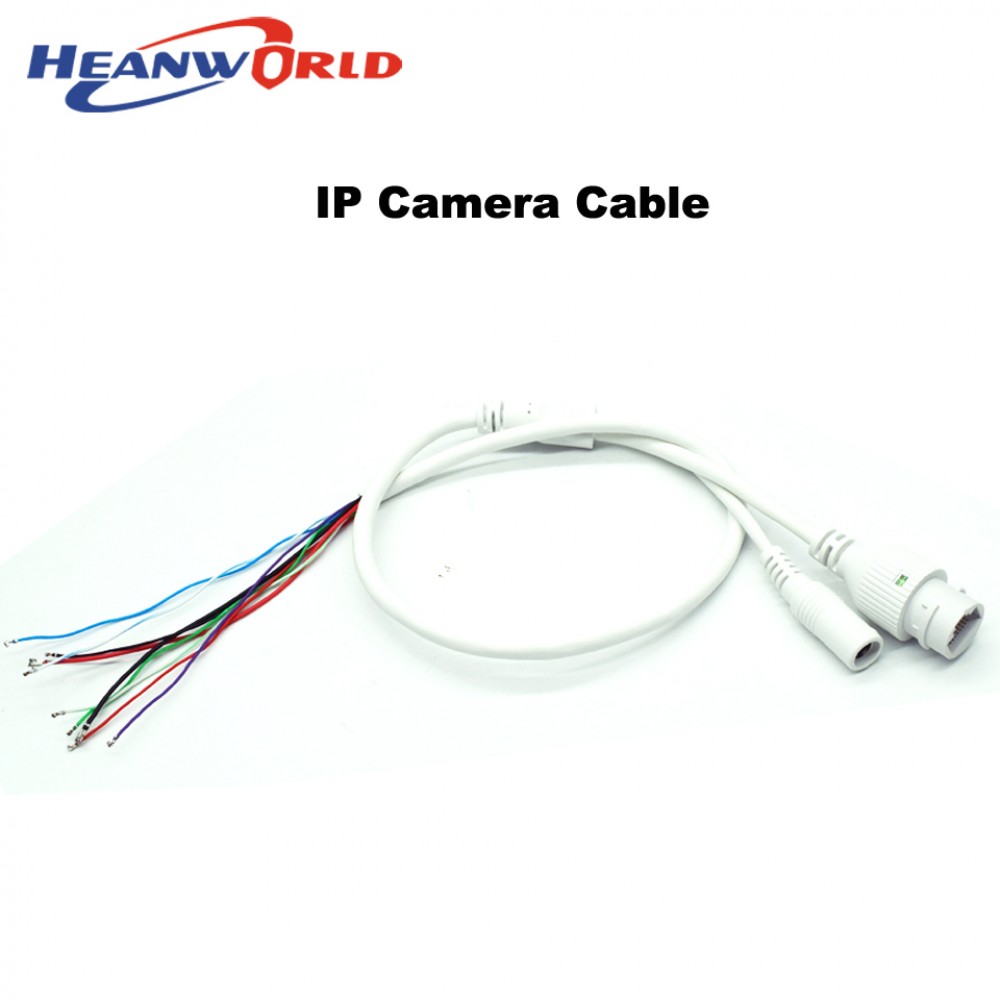 Heanworld IP camera cable for IP network camera cable replace cable RJ45 camera Cable DC12V for CCTV ip camera replace use