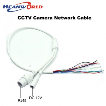 Heanworld IP camera cable for IP network camera cable replace cable RJ45 camera Cable DC12V for CCTV ip camera replace use