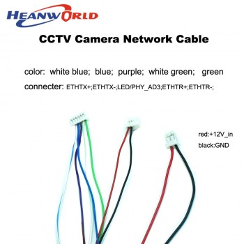 Heanworld IP camera cable for IP network camera cable replace cable RJ45 camera Cable DC12V for CCTV ip camera replace use