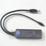 Active PoE Splitter Micro USB Power Over Ethernet 48V to 5V 2.4A for Raspberry Pi