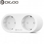DIGOO NX-SP202 Dual EU Plug Smart WIFI Socket Individual Controllable Energy Monitor Remote Control Timing Smart Home Outlet