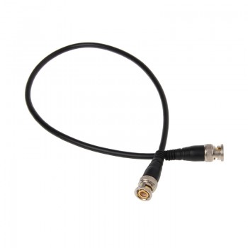 BNC Male To Male Nickel Plating Straight Crimp RG58 Pigtail Adapter Cable 0.5m